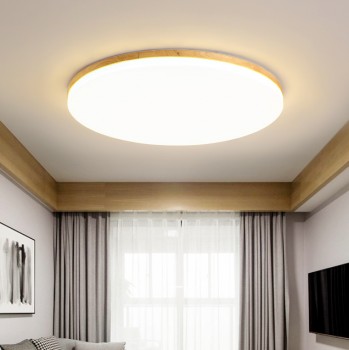 Smart LED Wooden Ceiling Light